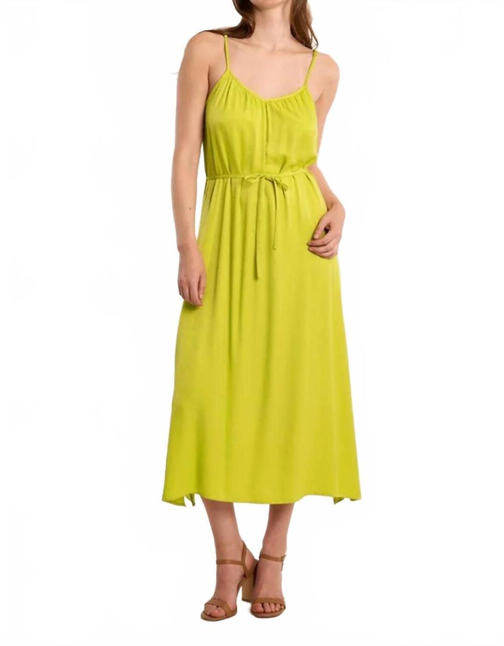 NEW MOLLY BRACKEN women's anise maxi dress in green